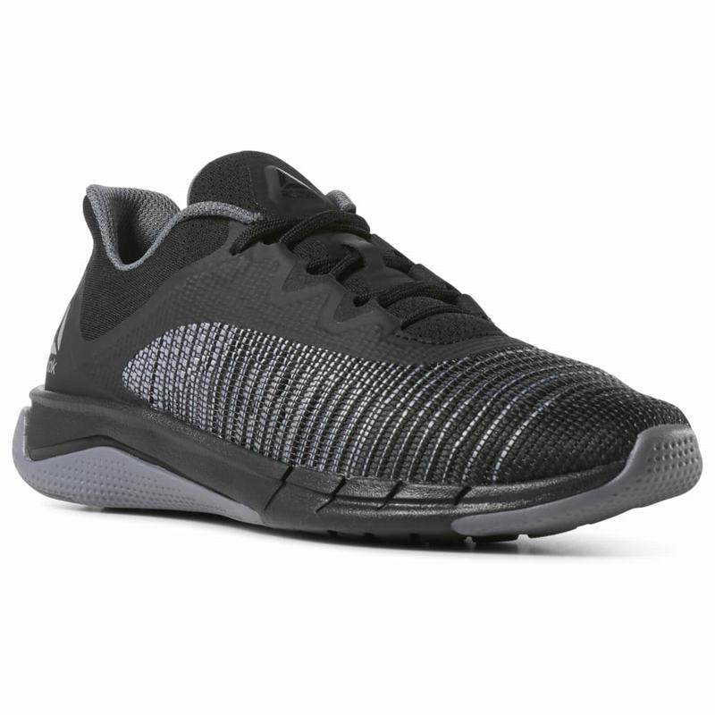 Adidasi Alergare Reebok Fast Tempo Flexweave® Dama Negrii/Gri/Argintii Romania MP1237IC
